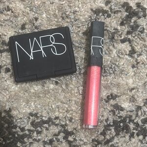 NARS Pink Lip Gloss and Black Compact Set